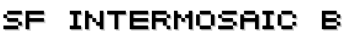 SF Intermosaic B font